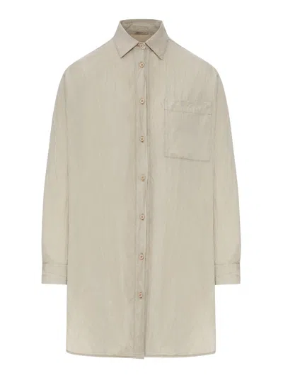Transit Oversized Linen Shirt In Nude