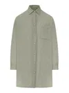 Transit Oversized Linen Shirt In Gray