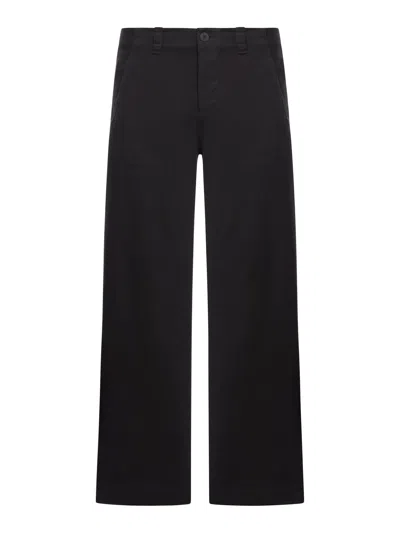 Transit Oversized Trousers In Stretch Cotton And Wool In Black