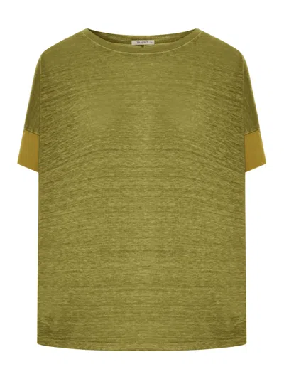 Transit Oversized T-shirt Made Of Double Fabric In Green