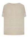 Transit Oversized T-shirt Made Of Double Fabric In Multi