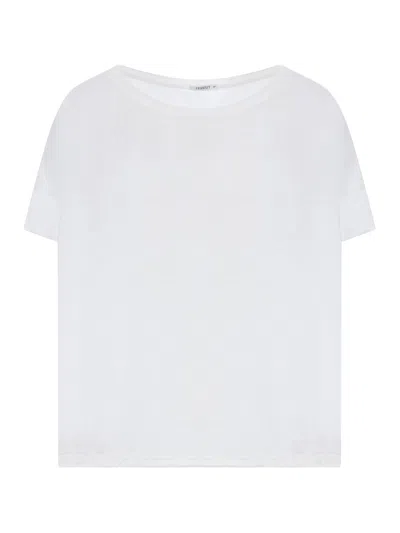 Transit Oversized T-shirt Made Of Double Fabric In White