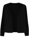 Transit Panelled Cardigan In Black