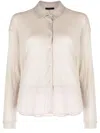 Transit Oversized Linen-blend Shirt Jacket In Neutrals