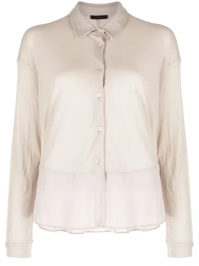 Transit Oversized Linen-blend Shirt Jacket In Neutrals