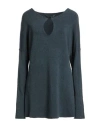 Transit Par-such Woman Sweater Slate Blue Size 4 Lyocell, Cashmere, Silk, Elastane In Blue