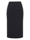 Transit Pencil Midi Skirt In Black