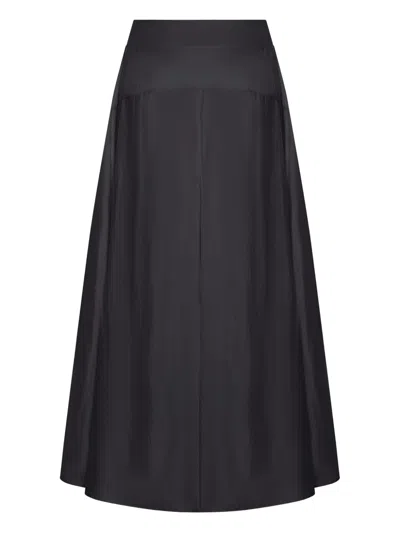 Transit Pleated Maxi Skirt In Black