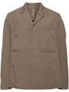 Transit Pocket Shirt Jacket In Brown