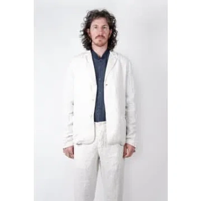 Transit Regular Fit Linen Blazer Ice In White