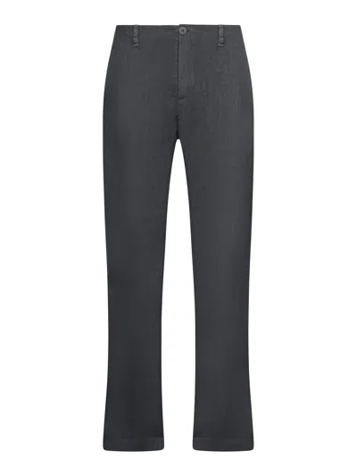 Transit Regular-fit Linen Trousers In Gray