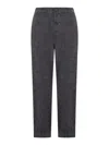 Transit Regular Fit Velvet Ribbed Trousers In Gray