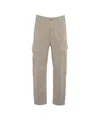 Transit Relaxed Fit Cargo Pants With Practical Side Pockets In Gray