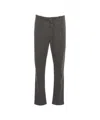 Transit Relaxed Fit Trousers With Classic Pleats And Drawstring Waistband In Gray