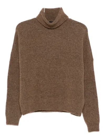 Transit Roll-neck Sweater In Brown