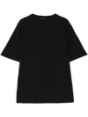 Transit Round-neck Cotton-blend T-shirt In Black