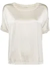 Transit Satin T-shirt In Neutrals