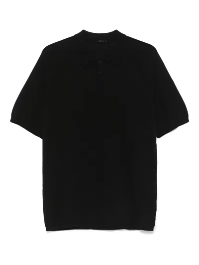 Transit Short-sleeve Polo Shirt In Black