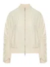 Transit Silk Blend Blouson In Nude & Neutrals