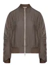 Transit Silk Blend Blouson In Nude & Neutrals