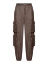 Transit Silk Blend Cargo Pants In Nude & Neutrals