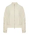 Transit Silk Blend Blouson In Sand-colored