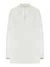 Transit Single-breasted Oversized Linen Jacket In White