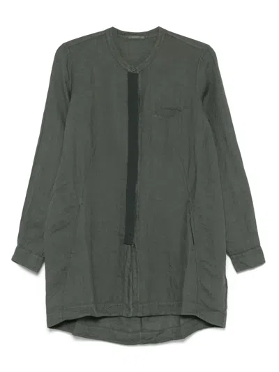 Transit Slubbed Tunic In Green