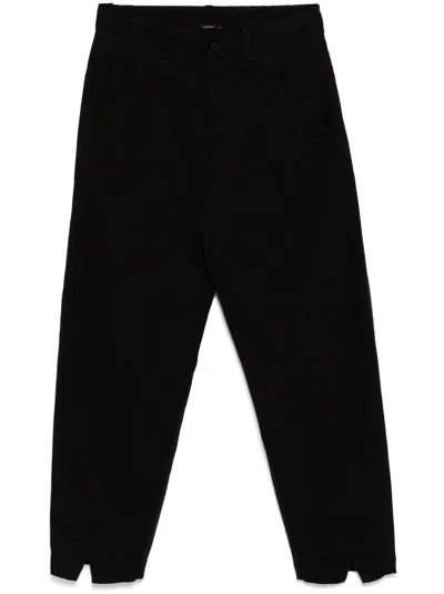 Transit Straight Trousers In Schwarz