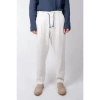Transit Stretch Linen Cropped Trousers Ice