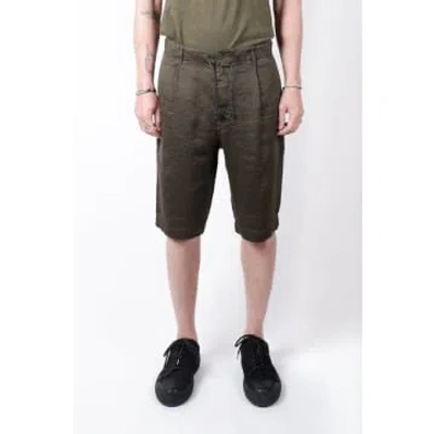 Transit Stretch Linen Shorts Green