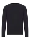 Transit Crew Neck Wool Sweater In Blue