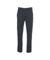 Transit Tailored Blue Chino Pants With Hidden Zipper Closure In Blue