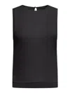 Transit Comfort Wide Shoulder Jersey Tank Top In Black