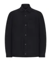 Transit Virgin Wool Shirt Jacket In Black