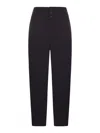 Transit Viscose High Waistband Trousers In Black