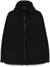 Transit Water-repellent Hooded Jacket In Black