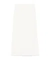 Transit Crinkled Midi Skirt In White
