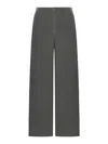 Transit Cropped Linen Trousers In Green