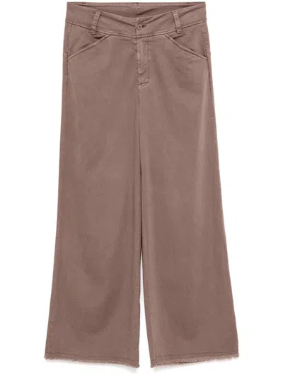 Transit Wide-leg Trousers In Brown