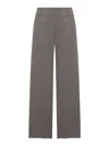 Transit Wide-leg Trousers In Stretch Cotton Blend In Gray