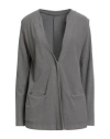 Transit Woman Cardigan Grey Size 3 Viscose, Polyamide In Multi