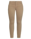 Transit Woman Pants Camel Size 5 Cotton, Elastane In Brown