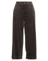 Transit Woman Pants Dark Brown Size 3 Viscose, Cotton, Elastane