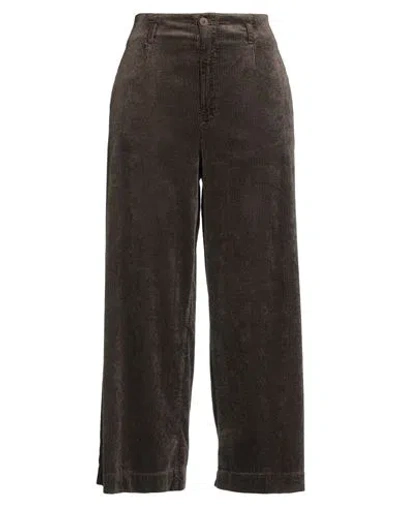 Transit Woman Pants Dark Brown Size 3 Viscose, Cotton, Elastane