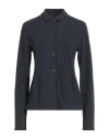 Transit Woman Shirt Charcoal Size 4 Viscose, Polyamide In Gray