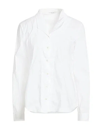 Transit Woman Shirt White Size 4 Cotton, Polyamide, Elastane