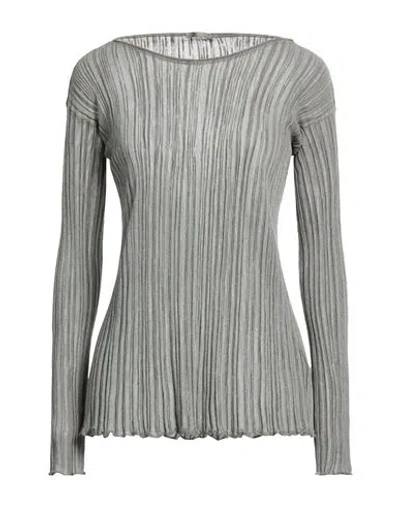 Transit Woman Sweater Grey Size 1 Cotton, Viscose, Polyester, Polyamide In Gray