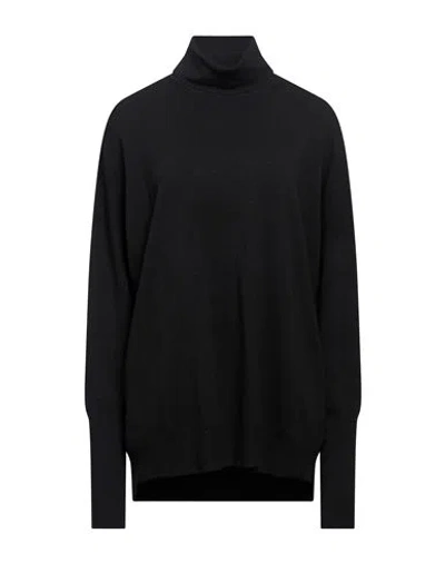 Transit Woman Turtleneck Black Size 3 Viscose, Wool, Nylon