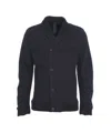 Transit Wool Cardigan With Shawl Collar And Tailored Silhouette In Blue